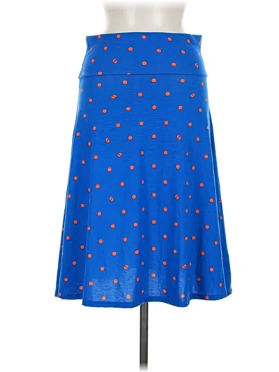 Pre-owned Lularoe Casual Skirt In Blue