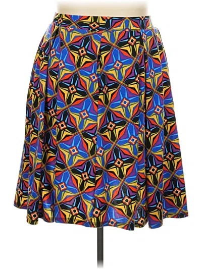 Pre-owned Lularoe Casual Skirt In Blue