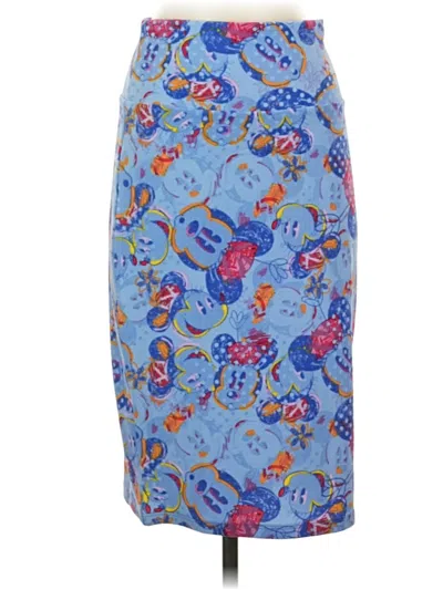 Pre-owned Lularoe Casual Skirt In Blue