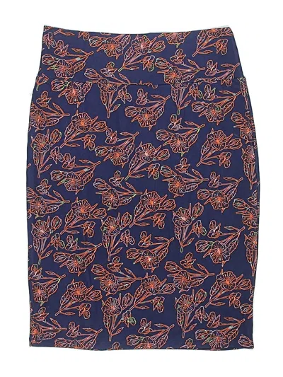 Pre-owned Lularoe Casual Skirt In Blue