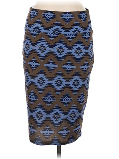 Pre-owned Lularoe Casual Skirt In Blue
