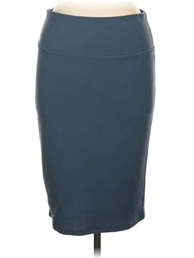 Pre-owned Lularoe Casual Skirt In Blue