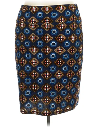 Pre-owned Lularoe Casual Skirt In Blue