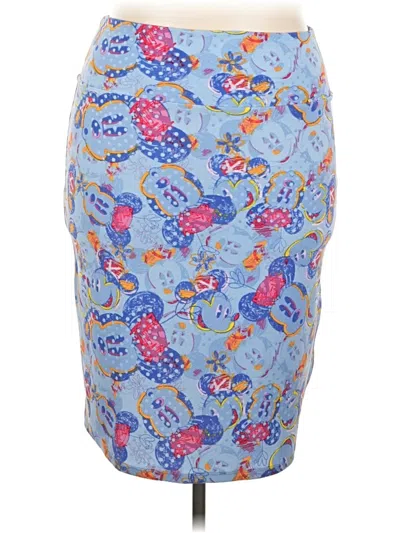 Pre-owned Lularoe Casual Skirt In Blue