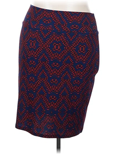 Pre-owned Lularoe Casual Skirt In Blue