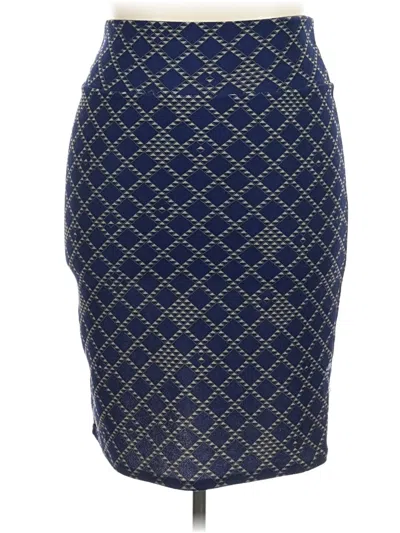 Pre-owned Lularoe Casual Skirt In Blue