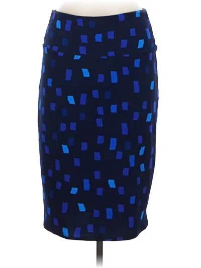 Pre-owned Lularoe Casual Skirt In Blue