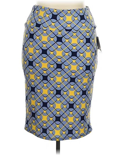 Pre-owned Lularoe Casual Skirt In Blue