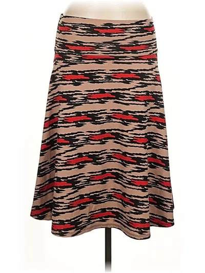 Pre-owned Lularoe Casual Skirt In Brown