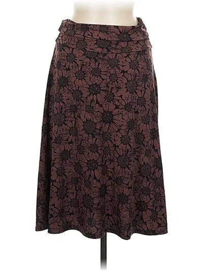 Pre-owned Lularoe Casual Skirt In Brown