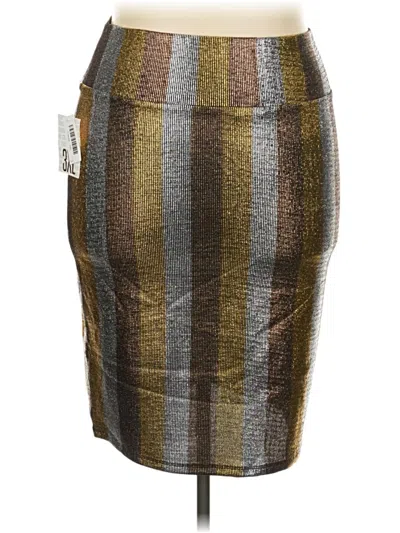 Pre-owned Lularoe Casual Skirt In Brown