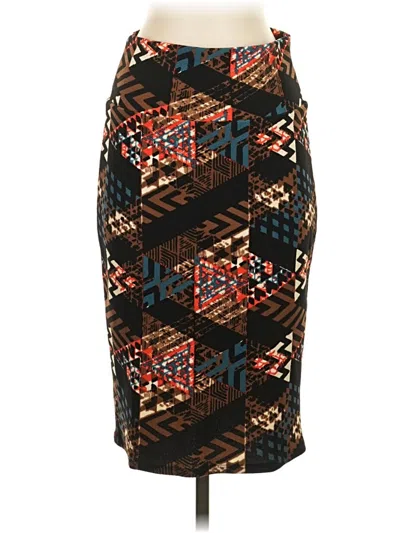 Pre-owned Lularoe Casual Skirt In Brown