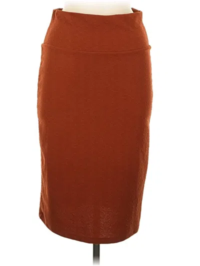 Pre-owned Lularoe Casual Skirt In Brown