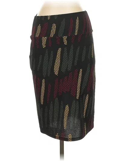 Pre-owned Lularoe Casual Skirt In Burgundy