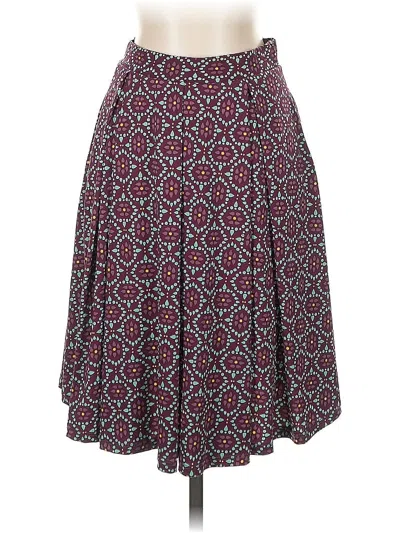 Pre-owned Lularoe Casual Skirt In Burgundy