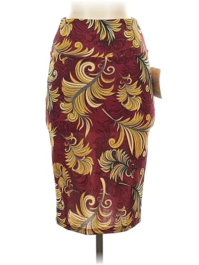 Lularoe Casual Skirt In Burgundy
