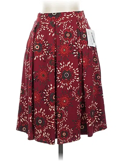 Lularoe Casual Skirt In Burgundy