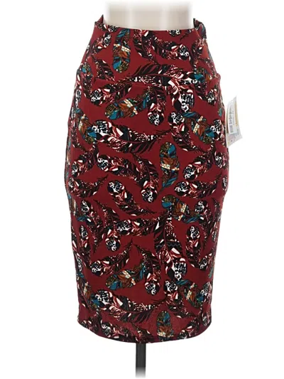 Lularoe Casual Skirt In Burgundy