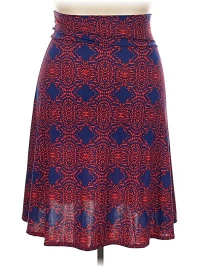 Pre-owned Lularoe Casual Skirt In Burgundy