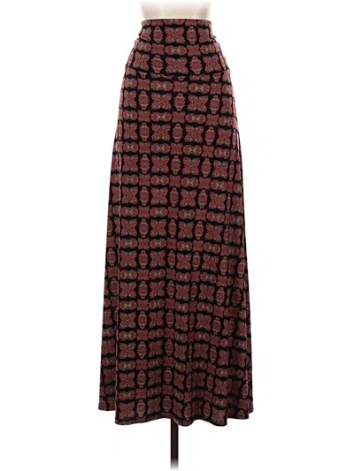 Pre-owned Lularoe Casual Skirt In Burgundy