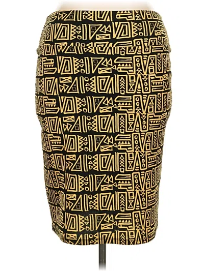 Pre-owned Lularoe Casual Skirt In Gold