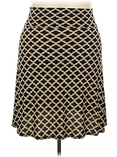 Pre-owned Lularoe Casual Skirt In Gold
