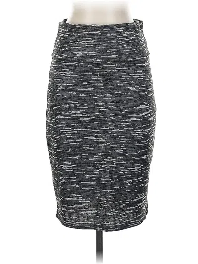 Pre-owned Lularoe Casual Skirt In Gray