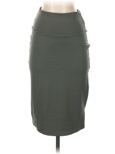 Pre-owned Lularoe Casual Skirt In Gray