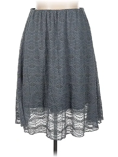 Pre-owned Lularoe Casual Skirt In Gray