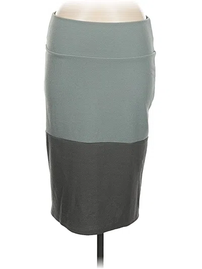 Pre-owned Lularoe Casual Skirt In Gray