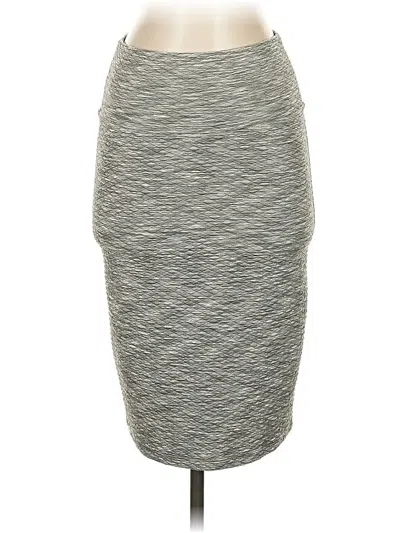 Pre-owned Lularoe Casual Skirt In Gray