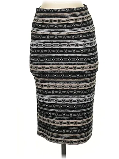 Pre-owned Lularoe Casual Skirt In Gray