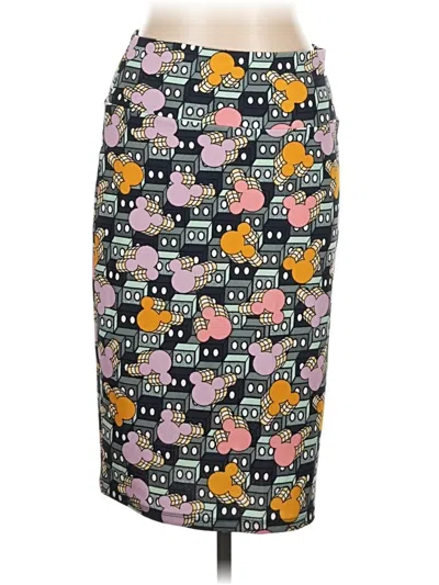 Pre-owned Lularoe Casual Skirt In Gray