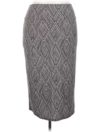 Pre-owned Lularoe Casual Skirt In Gray