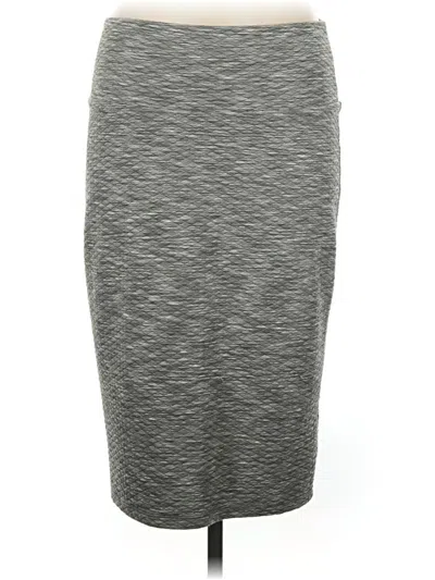 Pre-owned Lularoe Casual Skirt In Gray
