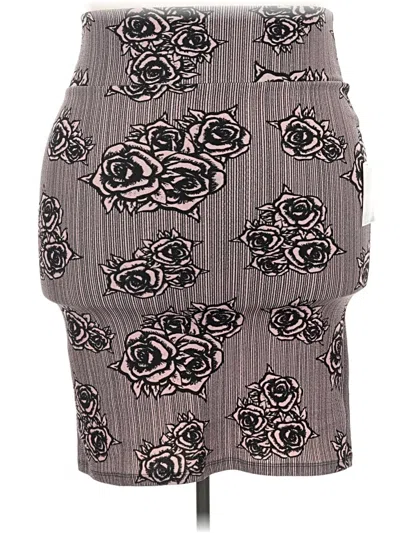 Pre-owned Lularoe Casual Skirt In Gray