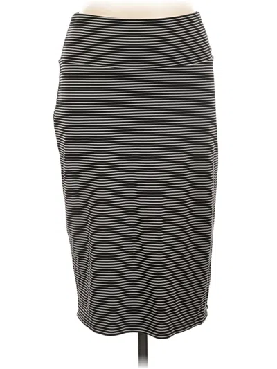 Pre-owned Lularoe Casual Skirt In Gray