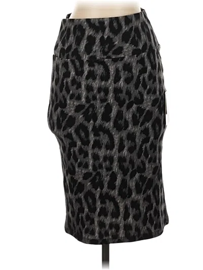 Pre-owned Lularoe Casual Skirt In Gray