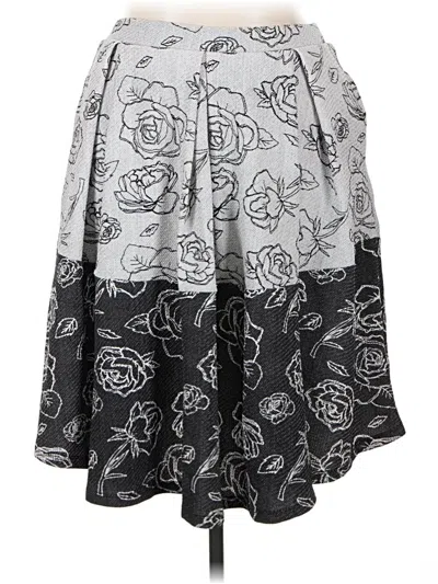 Pre-owned Lularoe Casual Skirt In Gray