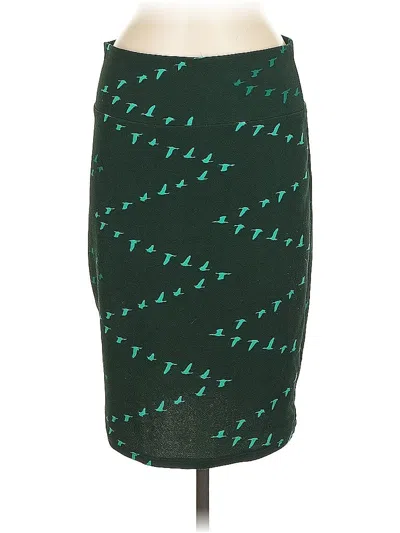 Pre-owned Lularoe Casual Skirt In Green