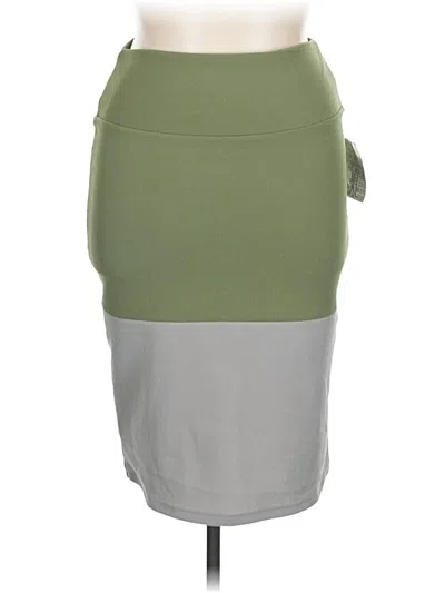 Pre-owned Lularoe Casual Skirt In Green