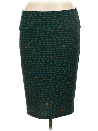 Pre-owned Lularoe Casual Skirt In Green
