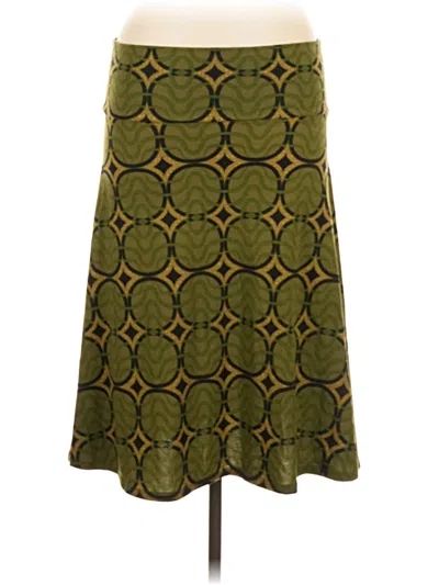 Pre-owned Lularoe Casual Skirt In Green