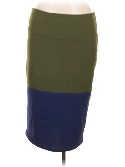 Pre-owned Lularoe Casual Skirt In Green