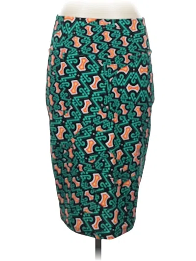 Pre-owned Lularoe Casual Skirt In Green