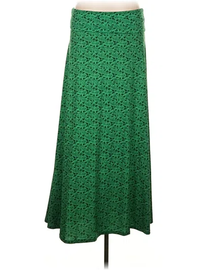 Pre-owned Lularoe Casual Skirt In Green