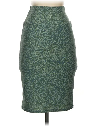 Pre-owned Lularoe Casual Skirt In Green
