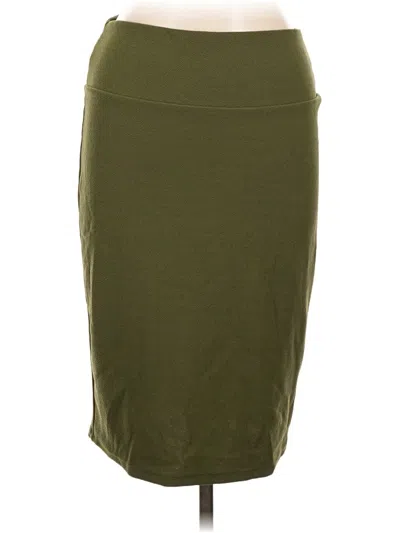 Pre-owned Lularoe Casual Skirt In Green