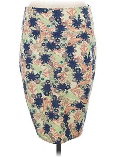 Pre-owned Lularoe Casual Skirt In Green