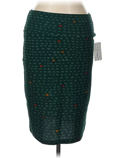 Pre-owned Lularoe Casual Skirt In Green